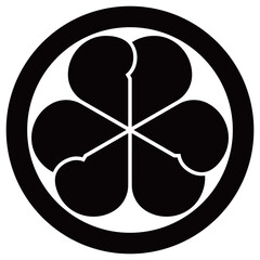 家紋です。丸に綿の実といいます。