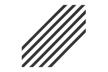 Grey diagonal lines forming a simple geometric stripe pattern, creating a graphic abstract design on a transparent background