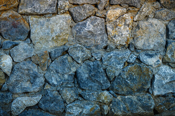 Old stone wall in Cyprus as background