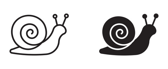 Snail icon set,  vector illustration . © Masuda Akthar