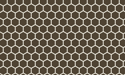 Obraz premium Abstract seamless pattern with hexagons in retro style.