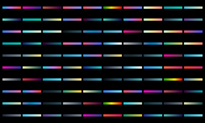 Horizontal stripes with vibrant colors on a black background, suitable for design and graphic projects.