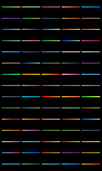 Vertical stripes of various colors on a black background, creating a vibrant and dynamic visual effect.