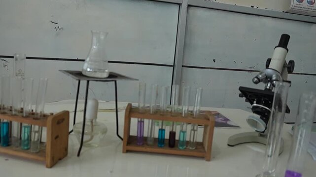 laboratory equipment in laboratory