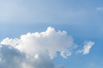 Background of blue sky and white clouds
