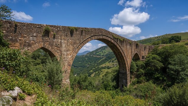 Stone Arches and Verdant Valleys A Bridge to the Past, Present, and Future.
