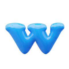 3D Illustration of Balloon Letter and Number