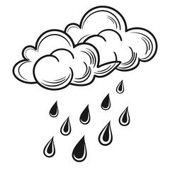 cloud with rain