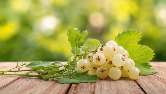 Garden-grown white currant berries - Powered by Adobe