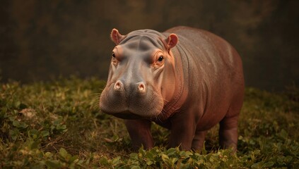 The small-sized hippo known scientifically as Choeropsis liberiensis
