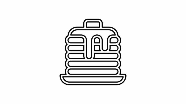 The pancake icon is displayed on a white background.