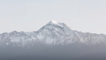 Panoramic View Towering Himalayan Mountain