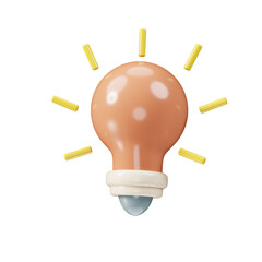 Simple light bulb icon representing ideas, innovation, and creativity, suitable for technology, education, and business applications.