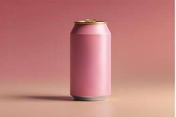 Obraz premium pink can, beverage can, aluminum can