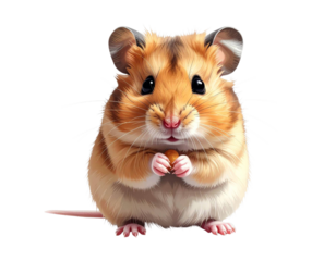 Ein niedlicher kleiner Hamster, transparenter Hintergrund, PNG