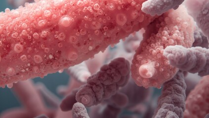 Picture of gut bacteria. The gut microbiome controls both digestion and immune responses. Beneficial microbes known as probiotics aid in enhancing health.