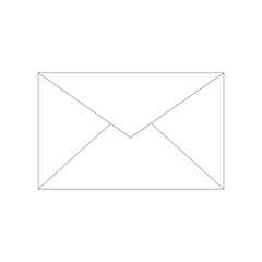Envelope icon on a white background.