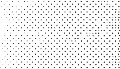 A halftone pattern transitions from sparse to dense, forming gradient on a white background