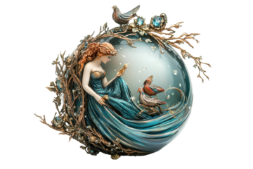 Fairy with golden wings flying gracefully, showcasing delicate features and a shimmering dress, emanating magic and wonder in a vibrant fantasy landscape