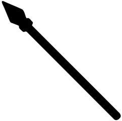 spear on a white background vector