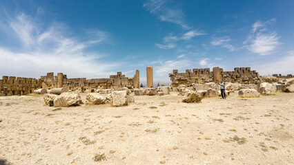 Ancient Ruins Under a Blue Sky