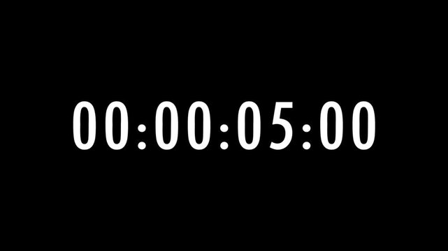 30 Seconds Count Up Timer &ndash; Simple Digital Animation