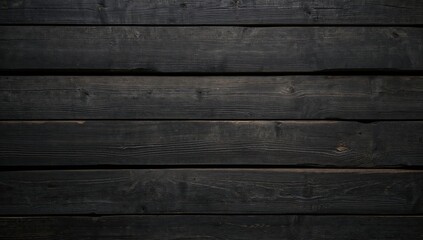 Obraz premium Background texture of rustic reclaimed pallet wood with dark wooden planks for DIY wall projects. Blank area for text.