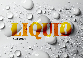 Water Drops Text Effect