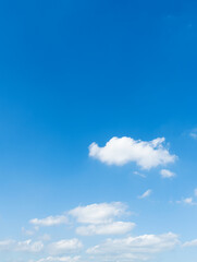 Background of blue sky with some white clouds