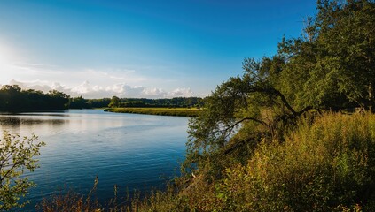 Obraz premium Water in an Open Natural Setting