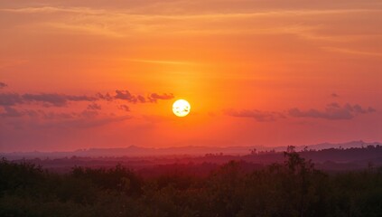 Obraz premium Serene Evening Landscape