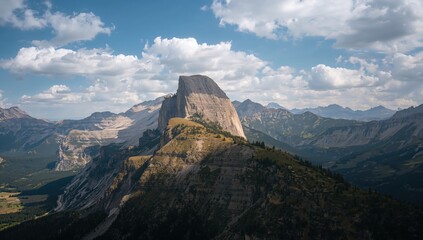 Scenic Views Among High Peaks