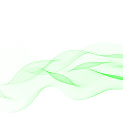Dynamic green wave: transparent abstract vector background for ecological design. Eps 10
