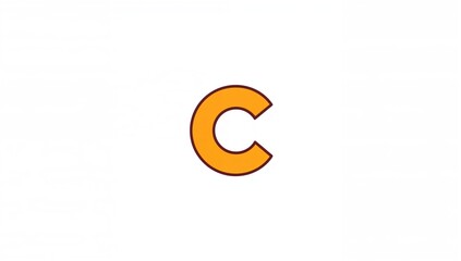 Vitamin C cartoon icon isolated on white background, vector design for web