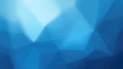 Sophisticated blue gradient low poly abstract backdrop for business cards