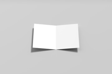 Realistic Bifold Brochure Blank Mockup