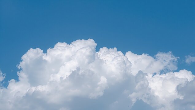 The concept of a global day dedicated to protecting the ozone layer with a backdrop of clear blue skies and bright white clouds on a sunny day