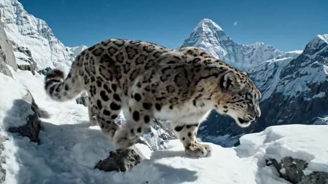 Snow Leopard Majesty A Glimpse into the HighAltitude World.