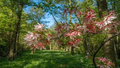 Springtime brings a stunning bloom of maple flowers.