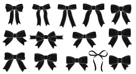 Elegant Bow Collection Versatile Design Elements for Various Occasions