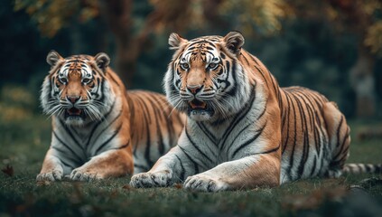 Fototapeta premium Big cats in captivity