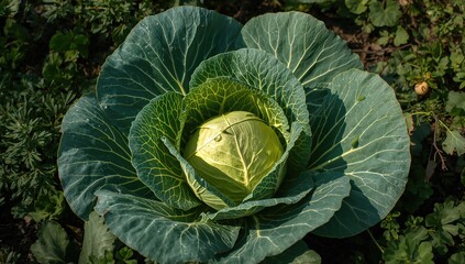 Obraz premium Authentic stunning cabbage greenery