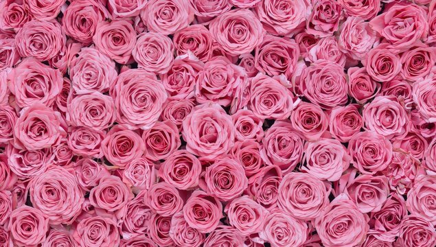 Abstract Pink Floral Pattern Featuring Rose Textures for Decorative Use
