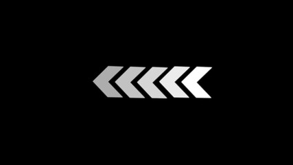 Arrow icon concept animation, arrows sign right to left animation concept, arrow loop animation left direction concept, 4k motion video 