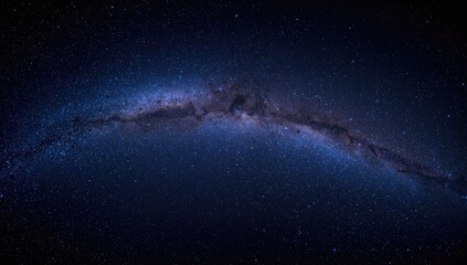 Fototapeta premium Breathtaking Milky Way displayed on a dark night canvas