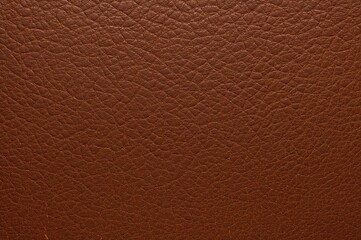 Fototapeta premium Close-up of authentic solid brown leather texture in macro detail with embossed matte surface