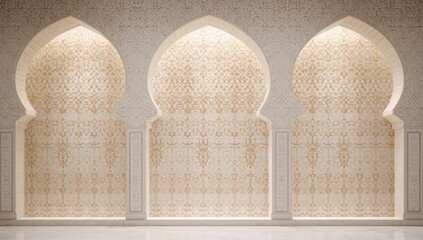 Interior wall design of a religious building