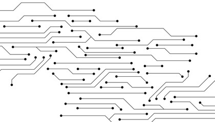 Technology black circuit diagram concept. High-tech circuit board connection system.Technology black circuit diagram concept. High-tech circuit board connection system.