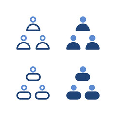 Team icon vector. Group icon. Teamwork icon. People icon.