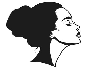 silhouette of a girl